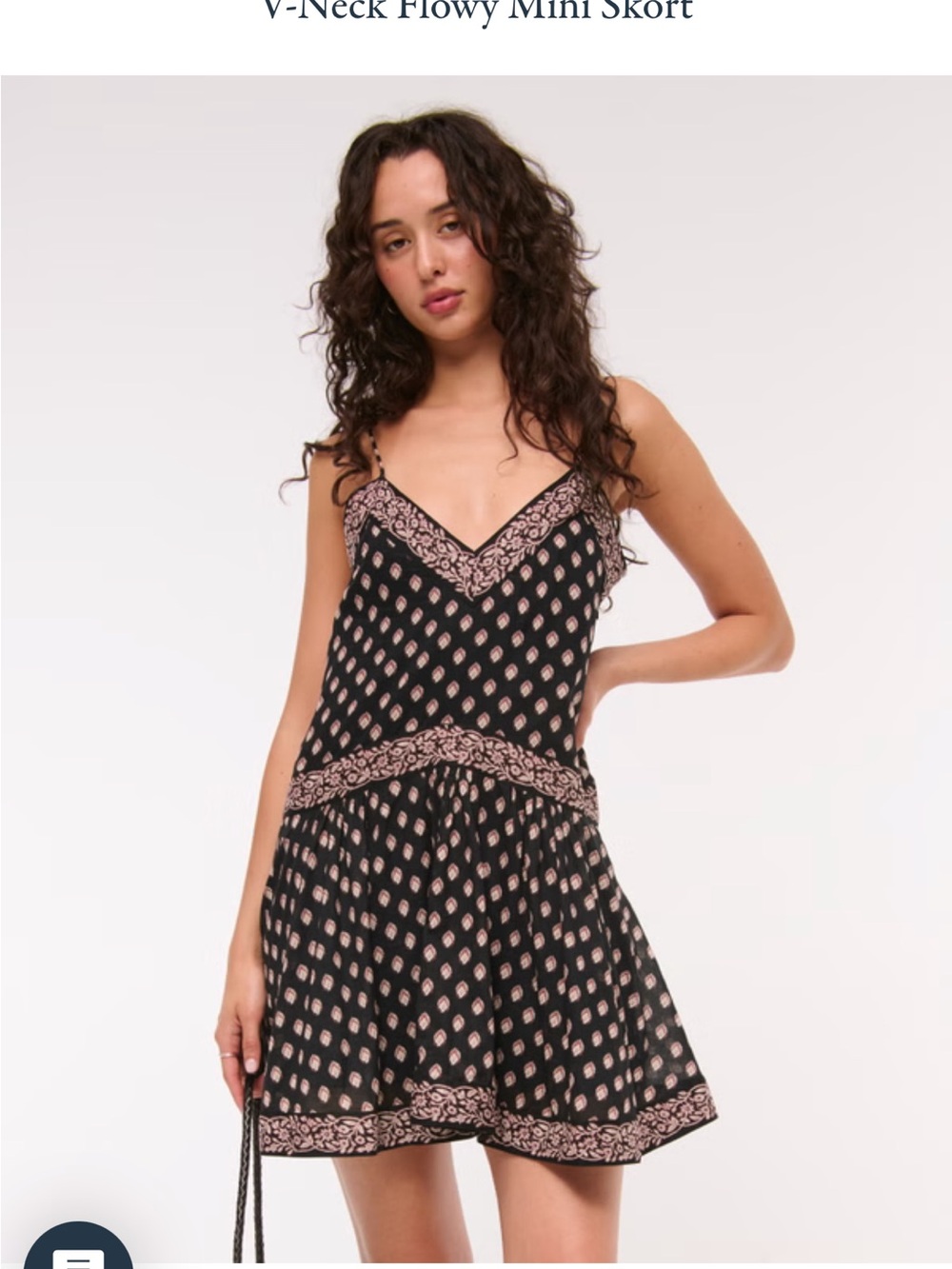 Abercrombie - Brand New V-Neck Flowy Mini Skort Dress